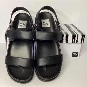 DV by Dolve Vita Argyle Strap Sandle Womens Size 7 Black NIB